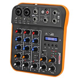5 Core Audio Interface Mixer 4 Channel PC XLR Bluetooth USB DJ Music Podcast Karaoke Sound Board - MX 4CH - MX 4CH ORG