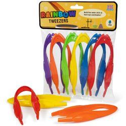 Rainbow Tweezers, 6-pack - ESUP-003