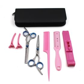 Hair Cutting Scissors Shears Hairdressing Salon Professional Barber 8pcs Pack Set - 1set