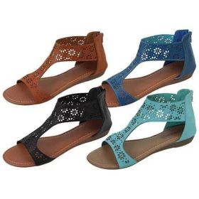 Crazy Daisies Summer Sandals - Powder Pink - 9