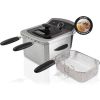 4L Deep Fryer, Stainless Steel, Electric - silver