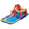 9-in-1 Inflatable Bounce Castle with Water Slide and Splash Pool without Blower - as show