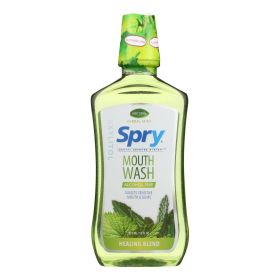 Spry Mouth Wash - Herbal Mint - Af - 16 fl oz - 2020352