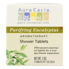 Aura Cacia - Purifying Aromatherapy Shower Tablets Eucalyptus - 3 Tablets - 0414367