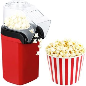 Popcorn Machine Hot Air Electric Popper Kernel Corn Maker Bpa Free No Oil 5 Core POP - Red