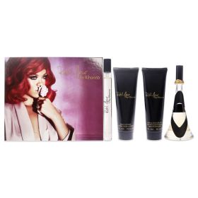 Rebl Fleur by Rihanna for Women - 4 Pc Gift Set 3.4oz EDP Spray; 3oz Body Lotion; 3oz Bath and Shower Gel; 10ml EDP Spray - Women - 4 Pc Gift Set