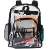 Clear Backpack Heavy Duty Transparent Book Bag Waterproof PVC Clear Backpack 5.3Gal with Reinforced Strap - Transparent