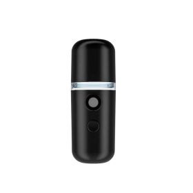 Mist Sprayer Mini 30ml Nano Portable Face Spray Facial Body Steamer Moisturizing Skin Care Humidifier Instruments - USB 1 30ml black