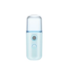 Mist Sprayer Mini 30ml Nano Portable Face Spray Facial Body Steamer Moisturizing Skin Care Humidifier Instruments - USB 1 30ml blue