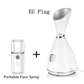 Face Steamer Machine SPA Sprayer Sauna Facial Humidifier Skin Care Facial Vaporizer Vapeur Visage Nebulizador Limpiador Digester - EU Plug Kit 1