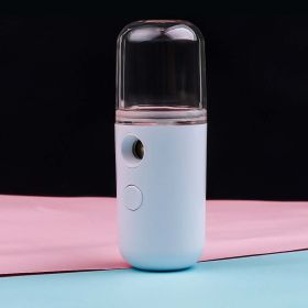 Mist Sprayer Mini 30ml Nano Portable Face Spray Facial Body Steamer Moisturizing Skin Care Humidifier Instruments - USB 1 30ml white