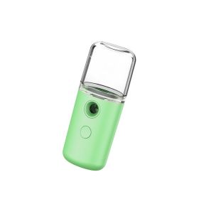 Mist Sprayer Mini 30ml Nano Portable Face Spray Facial Body Steamer Moisturizing Skin Care Humidifier Instruments - USB 4 30ml green