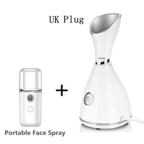 Face Steamer Machine SPA Sprayer Sauna Facial Humidifier Skin Care Facial Vaporizer Vapeur Visage Nebulizador Limpiador Digester - UK Plug Kit 1