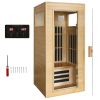 Single Graphene Far Infrared Sauna Room Dual Audio Bluetooth - Natural