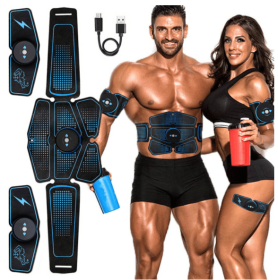 Smart Abdominal Exercise Muscle Fitness Equipment Home - Black blue