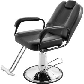 Deluxe Reclining Barber Chair with Heavy-Duty Pump for Beauty Salon Tatoo Spa Equipment - as pic