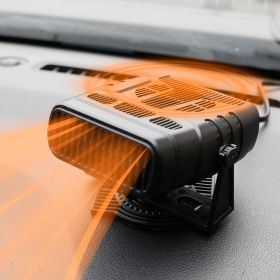 Portable Car Heater Heating Fan 2 in 1 Defroster Demister Windshield Heater Automotive Cooling Fan - 24V