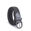 MKF Collection Elia Woven Adjustable Belt by Mia K - Grey L - Vegan Leather