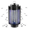 Electric Bug Zapper UV Light Flying Zapper Insect Killer Lamps Pest Mosquito Fly Trap Catcher - Black