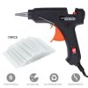 Hot Melt Glue Gun with 70pcs Glue Sticks - Black