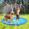 Splash Pad Large Sprinkler Play Mat Fun for Kids, Thicker Summer Outdoor Water Toys Toddler Pool for 3-12 Years Old Children Boys & Girls - LA01