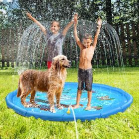 Splash Pad Large Sprinkler Play Mat Fun for Kids, Thicker Summer Outdoor Water Toys Toddler Pool for 3-12 Years Old Children Boys & Girls - LA01