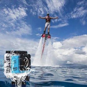 All PRO Action Sports Camera With 1080P HD And WiFi 18 PCS Of Accessory Included - Yellow