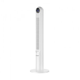 42 Inch 80 Degree Tower Fan with Smart Display Panel and Remote Control - white