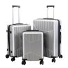 3-Piece Hardshell Luggage, TSA Lock Travel Trolley Suitcase, Expandable Luggage with Spinner Wheels, 20"/24"/28" XH - silver