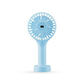 Mini Fan Pocket  Fan USB Rechargeable Portable Handheld Personal Cooler 3 Speeds  YJ - Blue