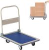 Bosonshop Folding Platform Cart Heavy Duty Hand Truck Moving Push Flatbed Dolly Cart for Warehouse Home Office;  660 lbs Weight Capacity - 660 lbs