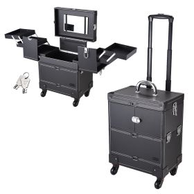 Rolling Makeup Case Black