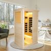 Single person spruce far infrared sauna hair - as Pic