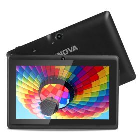 7" Touch Screen Wi-Fi Android Tablet PC w/ Quad-Core Processor Dual Camera 2GB RAM 16GB Storage For Reading Entertainment - Black