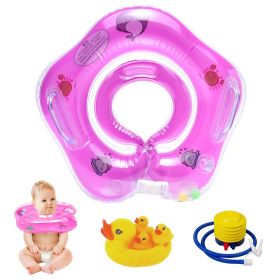 Infant Baby Neck Floats for Bathtub, Designed for Babies 2+ Months (6 - 24lbs) - Purple