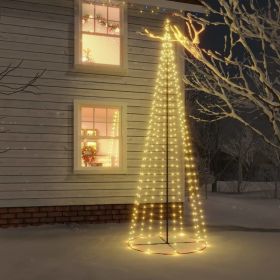 Christmas Cone Tree Warm White 310 LEDs 39.4"x118.1" - Warm white