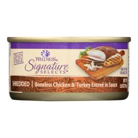 Wellness Pet Products Cat - Can - Turkey - Chicken - Signature Selects - Case of 12 - 2.8 oz - 2065308