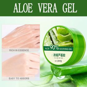 Aloe Vera Gel Moisturizing Lotion Facial Cream Perfectly Plain To India 300ML - Green - 124