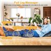 Leg Massager Air Compression Calf Feet Thigh Foot Massage Wraps Muscle Pain Relief Blood Circulation - Blue