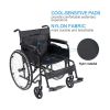 Rehabilitation Auxiliary Equipment Travel Lightweight Wheelchair - Black - Wheelchair
