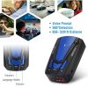 Radar Detector Car 16 Band V7 Speed Safety Voice Alert Car Radar LED Display City Highway Mode Auto 360° Detection - Black & Blue