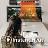 Simple Deluxe Wall Mounted Patio Outdoor Heater for Balcony, Courtyard with Remote Control - as Pic