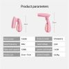 Handheld Garment Steamer Ironing Transparent Water Tank Foldable Portable Bed Sheets Travel Curtains Dormitory Pink - pink
