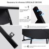 L Shaped Corner Computer Gaming Desk 58" L x 44" W Modern Workstation Table for Small Space Home Office;  Black - Black Desktop & Grey Leg