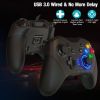 Dual-Vibration PC Game Controller Compatible Windows 10/8/7 PC Laptop And TV Box - Black-1 - Gaming Controller
