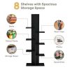 Open Concept Plant Display Shelf Rack Storage Holder - black
