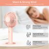 Summer Portable Mini Fan 3 Speed Adjustable Fan USB Rechargeable - white