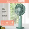 Summer Portable Mini Fan 3 Speed Adjustable Fan USB Rechargeable - green