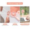 Summer Portable Mini Fan 3 Speed Adjustable Fan USB Rechargeable - green