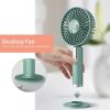 Summer Portable Mini Fan 3 Speed Adjustable Fan USB Rechargeable - pink